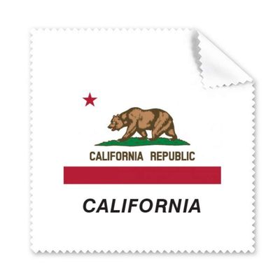 American State Flag Contour California Cleaning Cloth Phone Screen Glasses Cleaner 5pcs