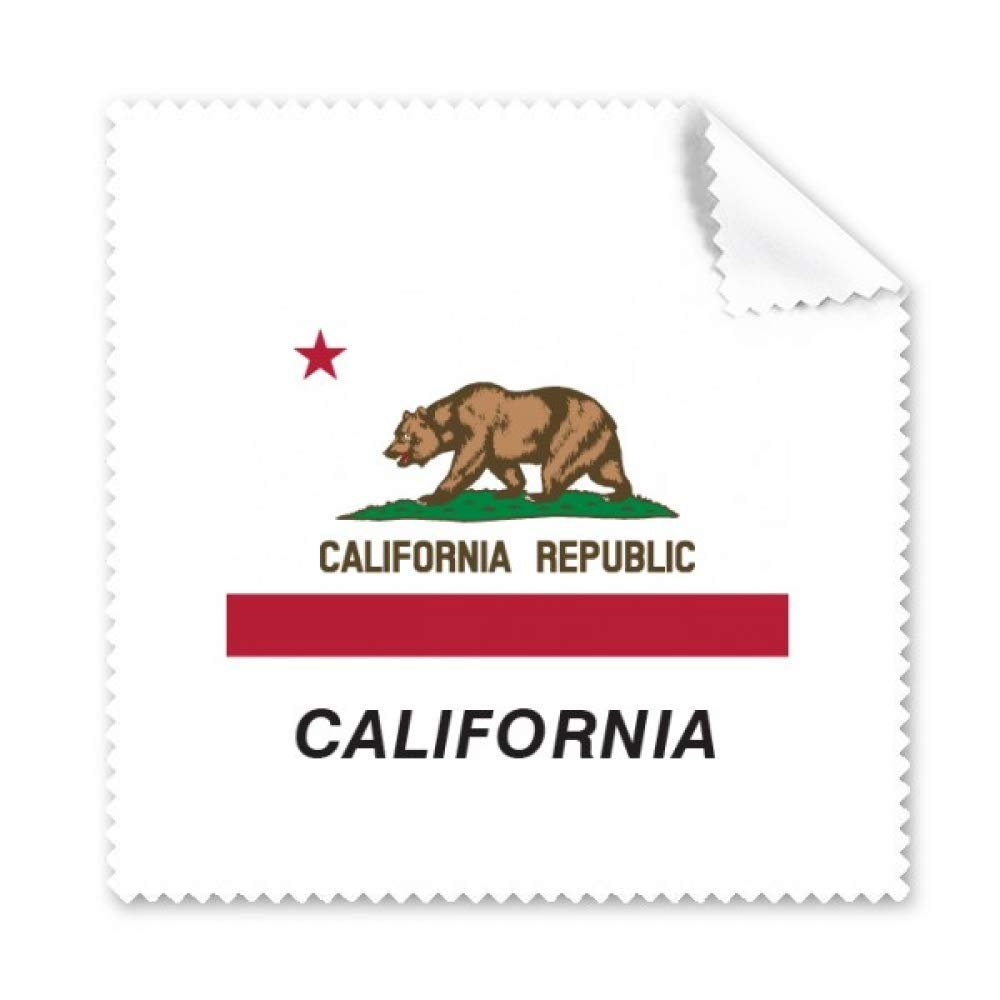American State Flag Contour California Cleaning Cloth Phone Screen Glasses Cleaner 5pcs