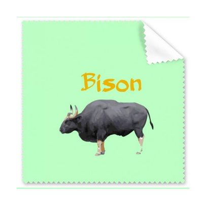 American Bison Artiodactyla Cleaning Cloth Phone Screen Glasses Cleaner 5pcs
