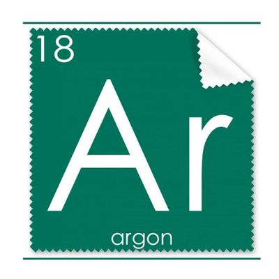 Chemistry Elements Period Table Rare Gas Argon Ar Cleaning Cloth Phone Screen Glasses Cleaner 5pcs