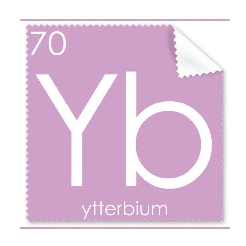 Chemistry Elements Period Table Lanthanide Ytterbium Yb Cleaning Cloth Phone Screen Glasses Cleaner 5pcs