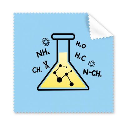 Equation Animation Responding Chemical Cleaning Cloth Phone Screen Glasses Cleaner 5pcs