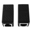 AXLIZER 2PCS RJ11 6P4C Inline Coupler Modular Female to Female Straight Telephone Extension Cable Cord Coupler Adapter Jack, Black view 4