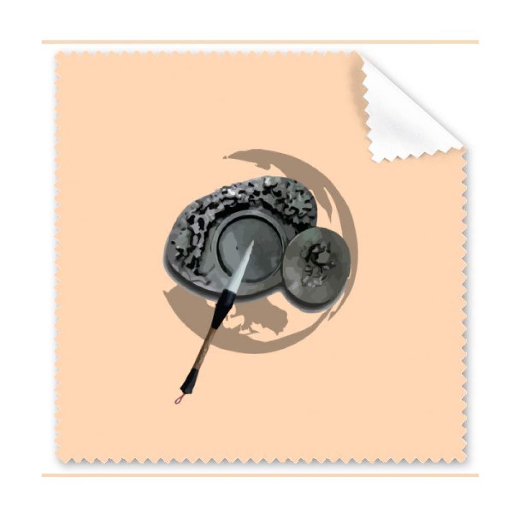 China Ink Stone Brush Heritage Sanctum Cleaning Cloth Phone Screen Glasses Cleaner 5pcs