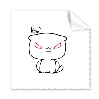 Angry Expression Stickers Cleaning Cloth Phone Screen Glasses Cleaner 5pcs