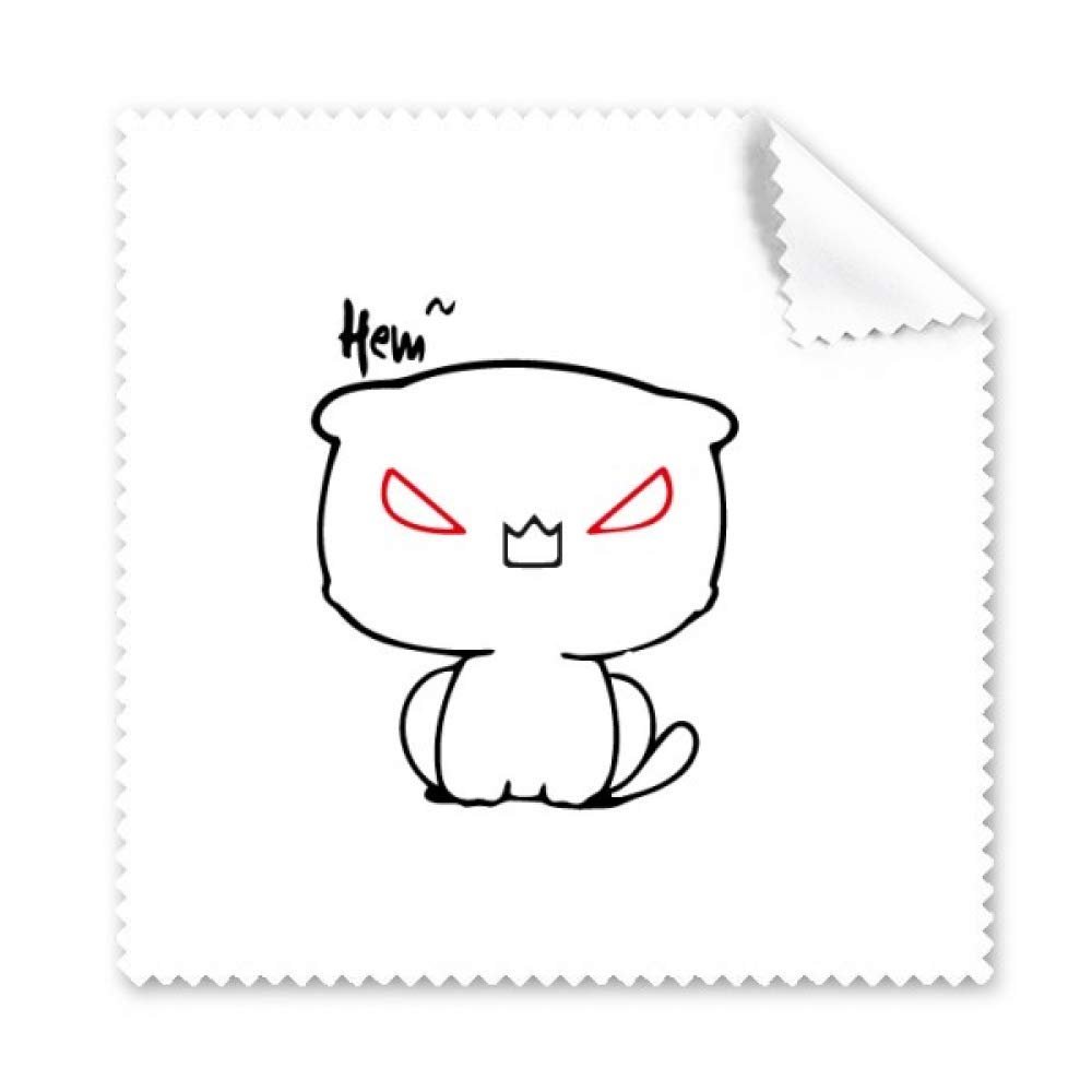 Angry Expression Stickers Cleaning Cloth Phone Screen Glasses Cleaner 5pcs