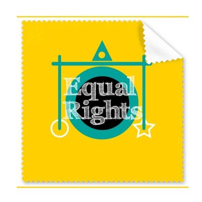 Black Freedom Equality Cleaning Cloth Phone Screen Glasses Cleaner 5pcs