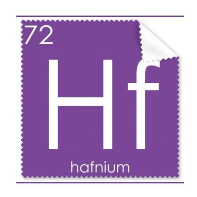 Chemistry Elements Period Table Transition Metals Hafnium Hf Cleaning Cloth Phone Screen Glasses Cleaner 5pcs