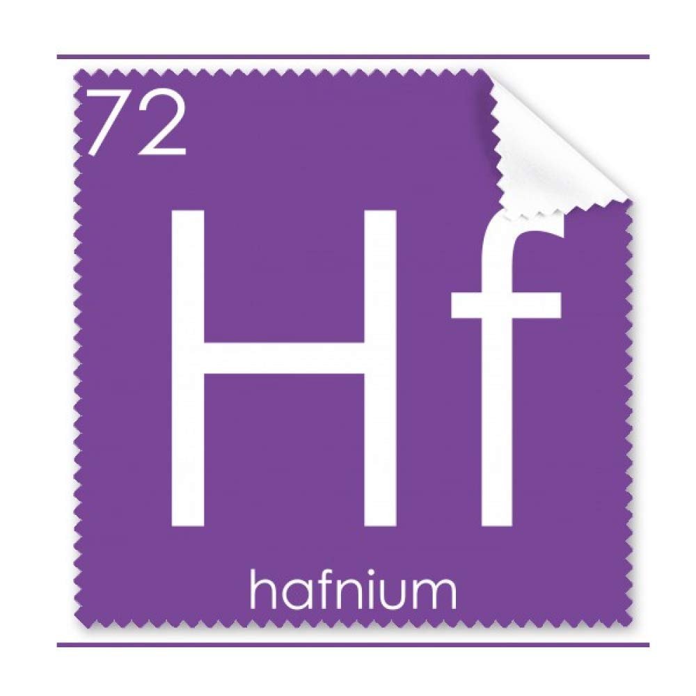 Chemistry Elements Period Table Transition Metals Hafnium Hf Cleaning Cloth Phone Screen Glasses Cleaner 5pcs
