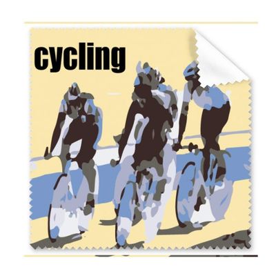 Bicycle Racing Match Art Deco Gift Fashion Cleaning Cloth Phone Screen Glasses Cleaner 5pcs