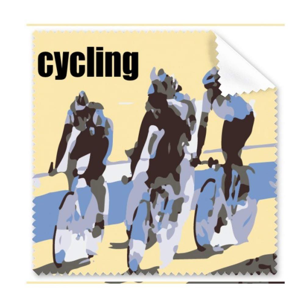 Bicycle Racing Match Art Deco Gift Fashion Cleaning Cloth Phone Screen Glasses Cleaner 5pcs