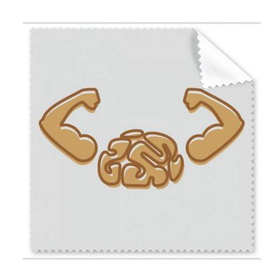 Brain Intelligence Strength Exercise Cleaning Cloth Phone Screen Glasses Cleaner 5pcs