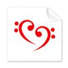 Bass Symbol Love Music Art Deco Gift Fashion Cleaning Cloth Phone Screen Glasses Cleaner 5pcs view 1
