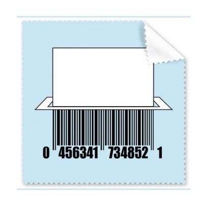 Barcode Cutting Paper Crushing Cleaning Cloth Phone Screen Glasses Cleaner 5pcs
