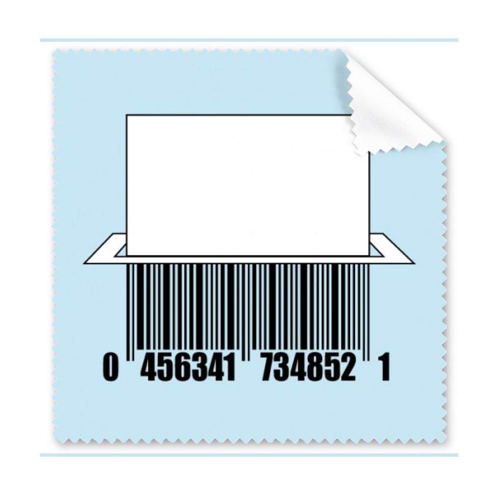 Barcode Cutting Paper Crushing Cleaning Cloth Phone Screen Glasses Cleaner 5pcs