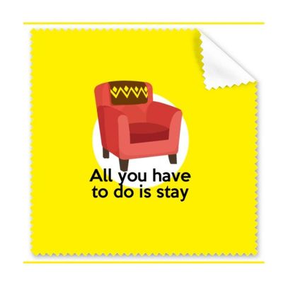 English Classic Emotional Lyrics Stay Cleaning Cloth Phone Screen Glasses Cleaner 5pcs