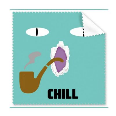 Blue Emotion Chill Smoke Cat Cleaning Cloth Phone Screen Glasses Cleaner 5pcs