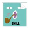 Blue Emotion Chill Smoke Cat Cleaning Cloth Phone Screen Glasses Cleaner 5pcs view 1