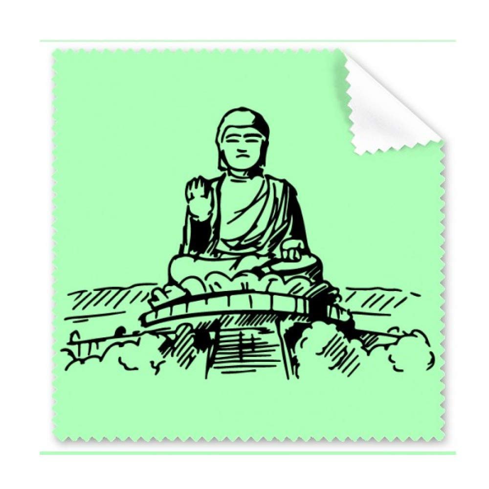 Altar Building Blessing Statue Outline Cleaning Cloth Phone Screen Glasses Cleaner 5pcs