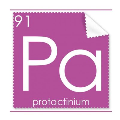Chemistry Elements Period Table Actinide Protactinium Pa Cleaning Cloth Phone Screen Glasses Cleaner 5pcs