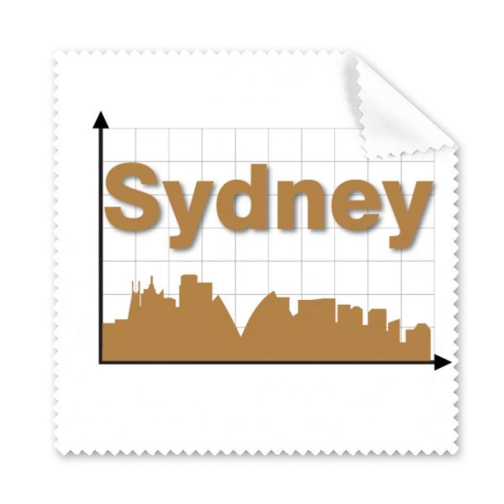 Coordinate Outline City Sydney Cleaning Cloth Phone Screen Glasses Cleaner 5pcs
