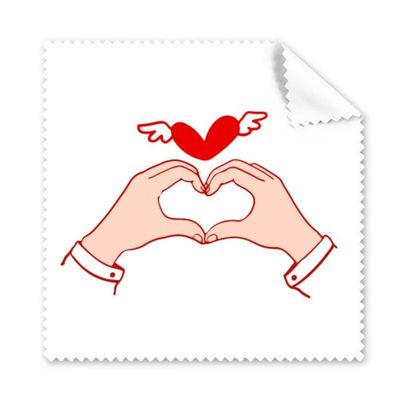 Affection Fraternity Compassion Hand Motion Cleaning Cloth Phone Screen Glasses Cleaner 5pcs