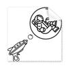 Balloon Astronaut Bubbles Cleaning Cloth Phone Screen Glasses Cleaner 5pcs view 1