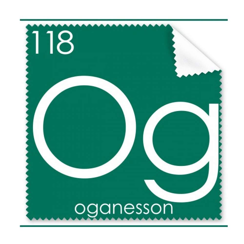 Chemistry Elements Period Table Rare Gas Oganesson Og Cleaning Cloth Phone Screen Glasses Cleaner 5pcs