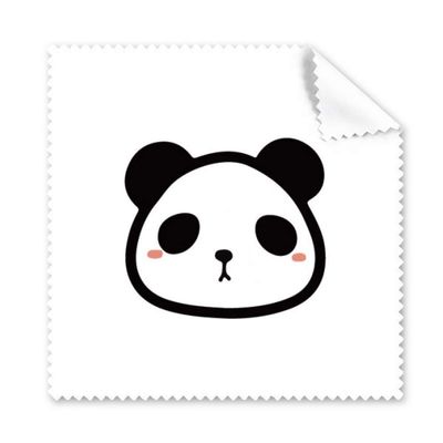 Animal Panda Round Plush Lovely Cat Cleaning Cloth Phone Screen Glasses Cleaner 5pcs