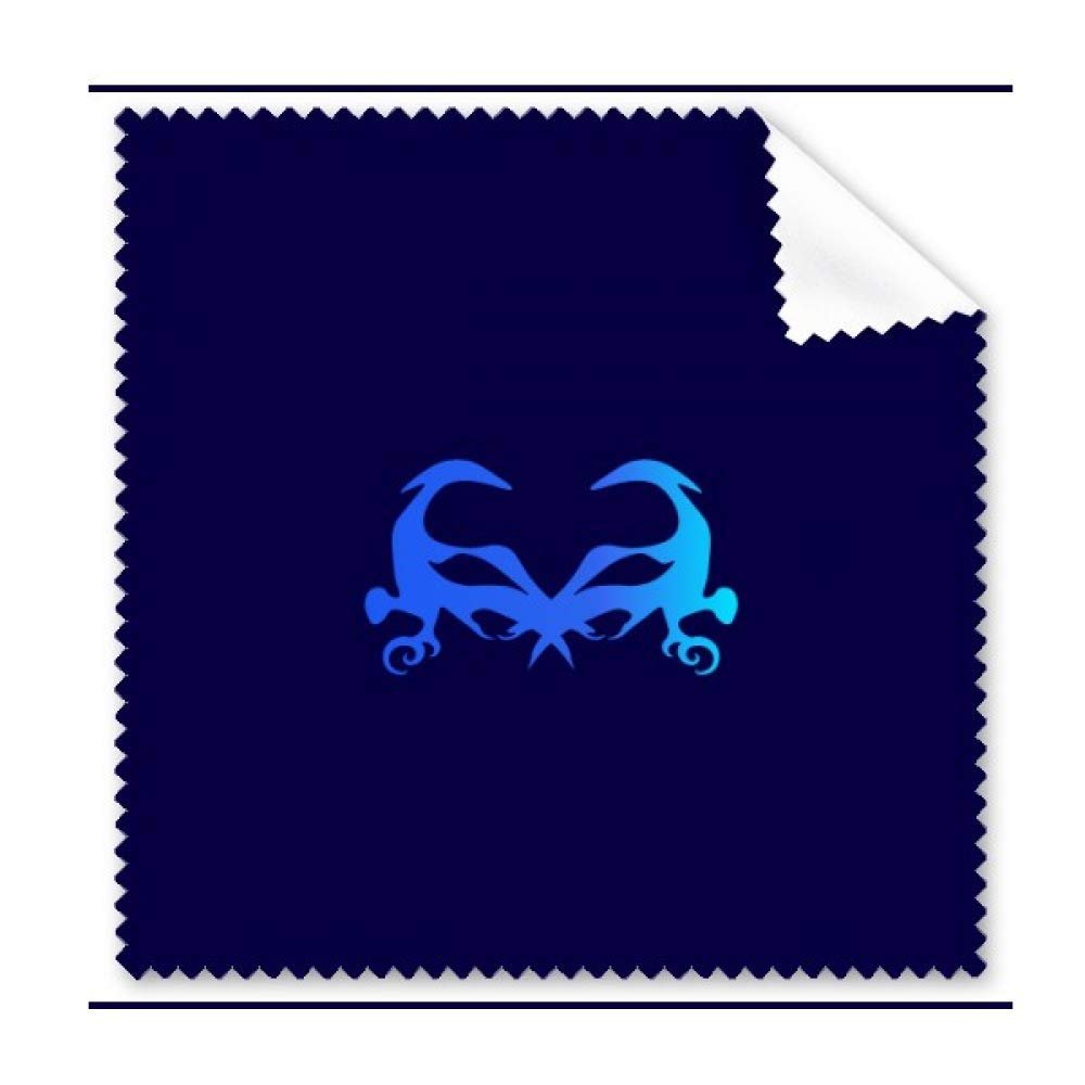 Blue Mysterious Pattern Head Cleaning Cloth Phone Screen Glasses Cleaner 5pcs