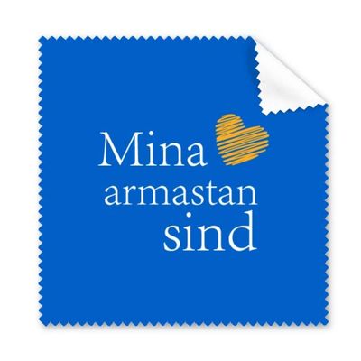 Estonia Ethnicity Literal Script Language Cleaning Cloth Phone Screen Glasses Cleaner 5pcs