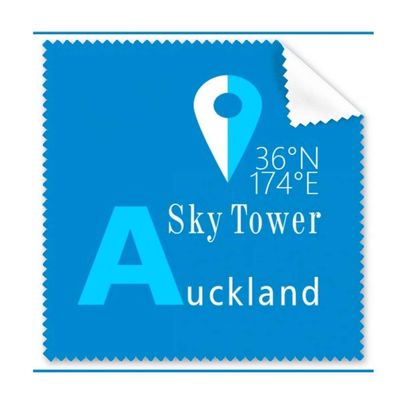 Auckland Geography Coordinates Travel Cleaning Cloth Phone Screen Glasses Cleaner 5pcs