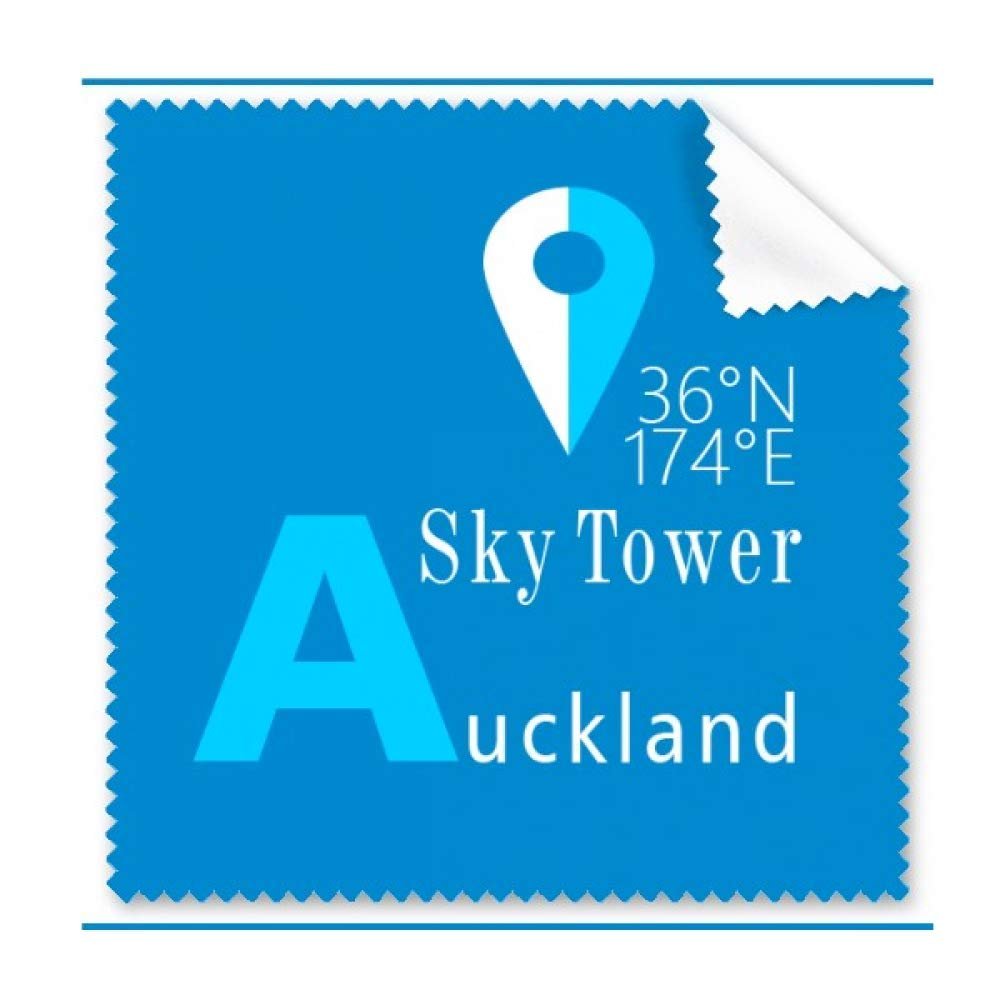 Auckland Geography Coordinates Travel Cleaning Cloth Phone Screen Glasses Cleaner 5pcs