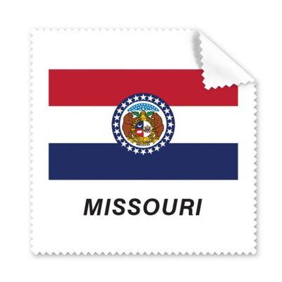American State Flag Contour Missouri Cleaning Cloth Phone Screen Glasses Cleaner 5pcs