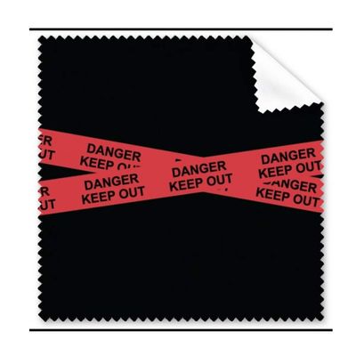Logo Red Danger Line Keep Out Cleaning Cloth Phone Screen Glasses Cleaner 5pcs