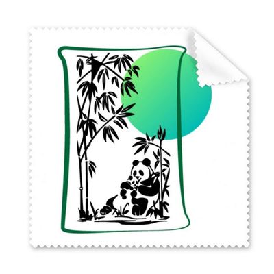 Bamboo Panda Food Mother Art Deco Gift Fashion Cleaning Cloth Phone Screen Glasses Cleaner 5pcs