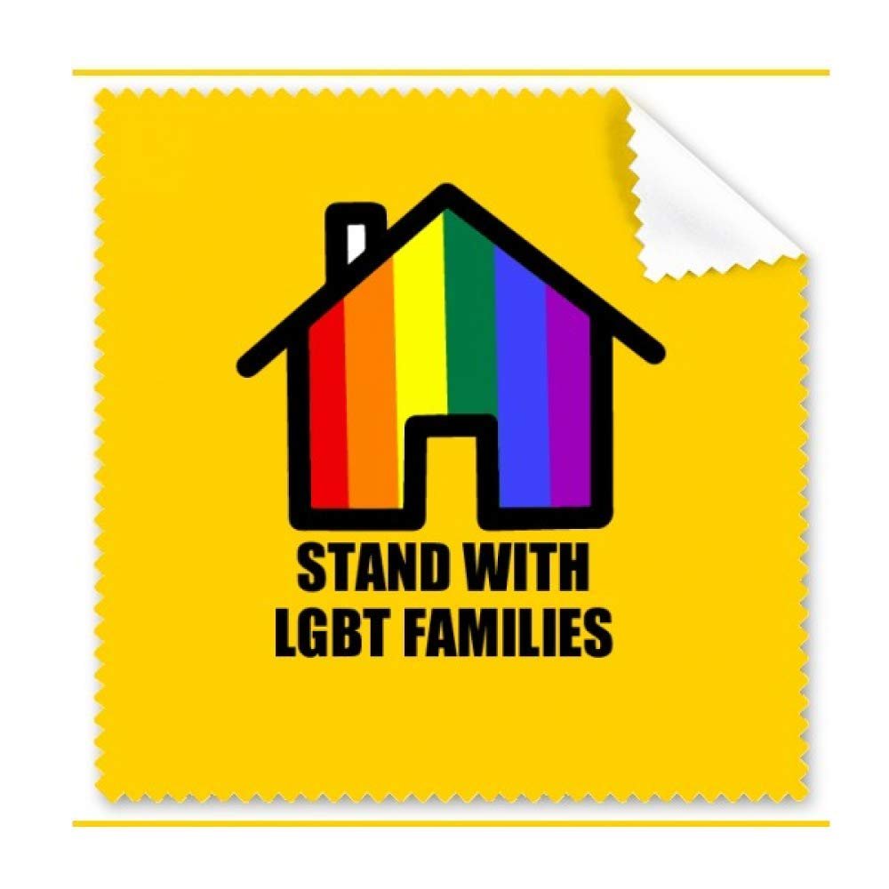 Stand with LGBT Families Cleaning Cloth Phone Screen Glasses Cleaner 5pcs