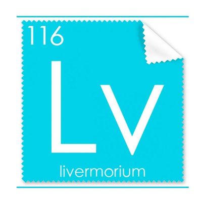 Chemistry Elements Period Table Poor Metals Livermorium Cleaning Cloth Phone Screen Glasses Cleaner 5pcs