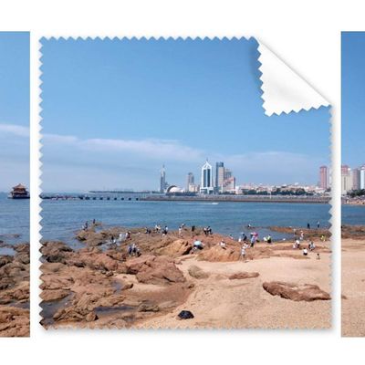 Beach Seaside Crowd Building Cleaning Cloth Phone Screen Glasses Cleaner 5pcs