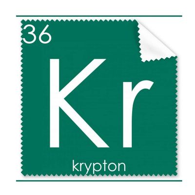 Chemistry Elements Period Table Rare Gas Krypton Kr Cleaning Cloth Phone Screen Glasses Cleaner 5pcs