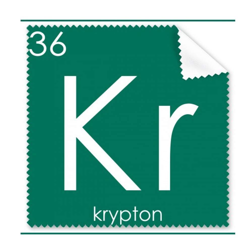 Chemistry Elements Period Table Rare Gas Krypton Kr Cleaning Cloth Phone Screen Glasses Cleaner 5pcs