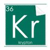 Chemistry Elements Period Table Rare Gas Krypton Kr Cleaning Cloth Phone Screen Glasses Cleaner 5pcs view 1