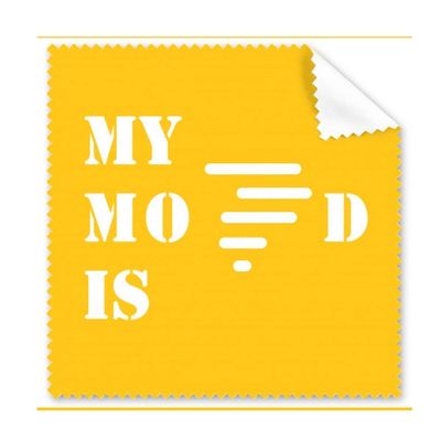 Bad Mood Windy Weather Art Deco Gift Fashion Cleaning Cloth Phone Screen Glasses Cleaner 5pcs