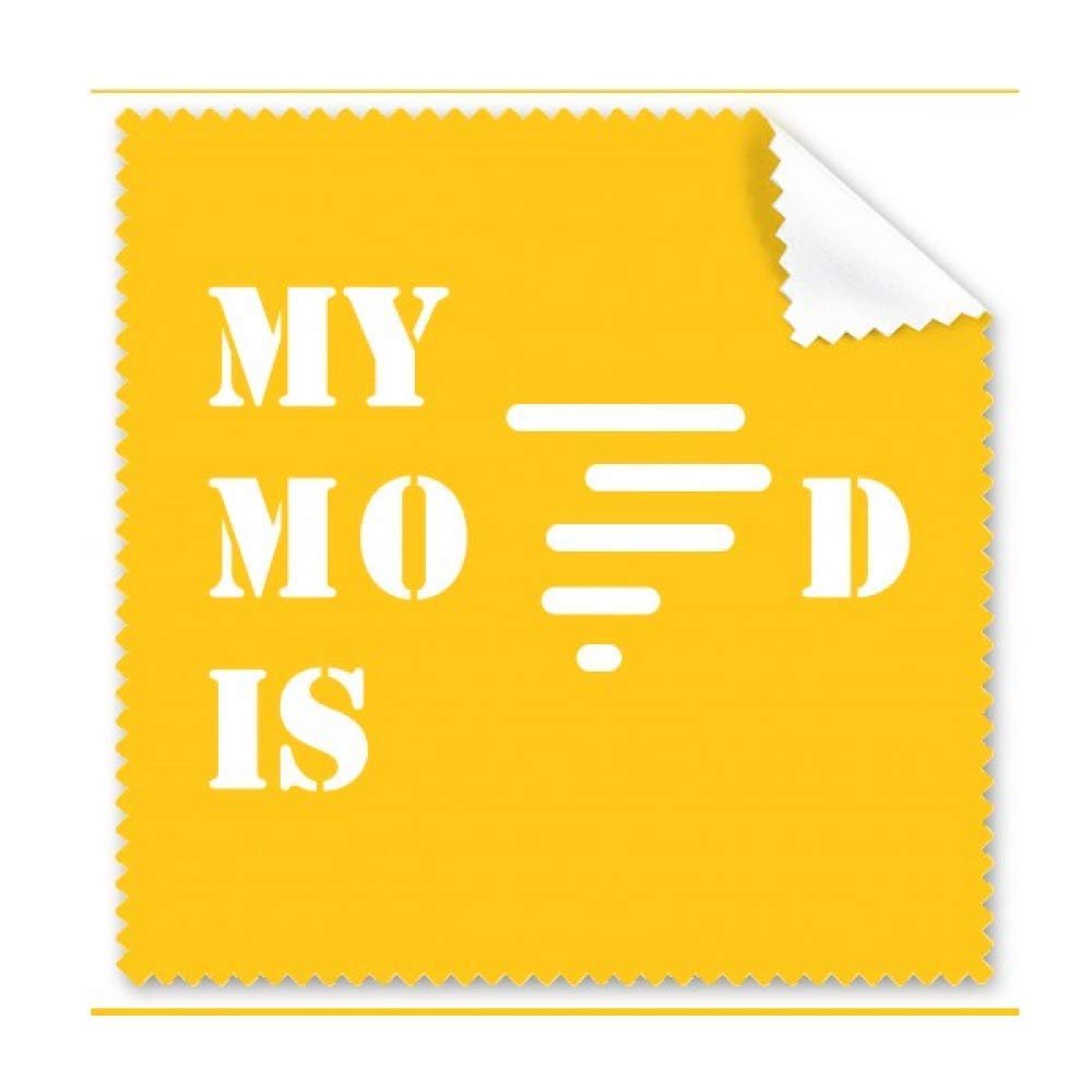 Bad Mood Windy Weather Art Deco Gift Fashion Cleaning Cloth Phone Screen Glasses Cleaner 5pcs