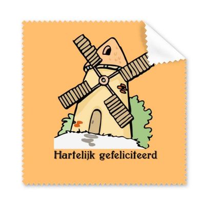 Dutch Windmill Landscape Birthday Cleaning Cloth Phone Screen Glasses Cleaner 5pcs