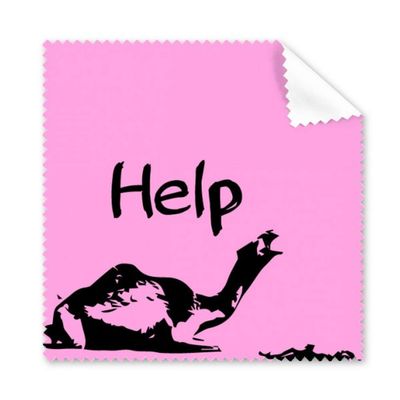 Dying Animal Whine Help Art Deco Gift Fashion Cleaning Cloth Phone Screen Glasses Cleaner 5pcs