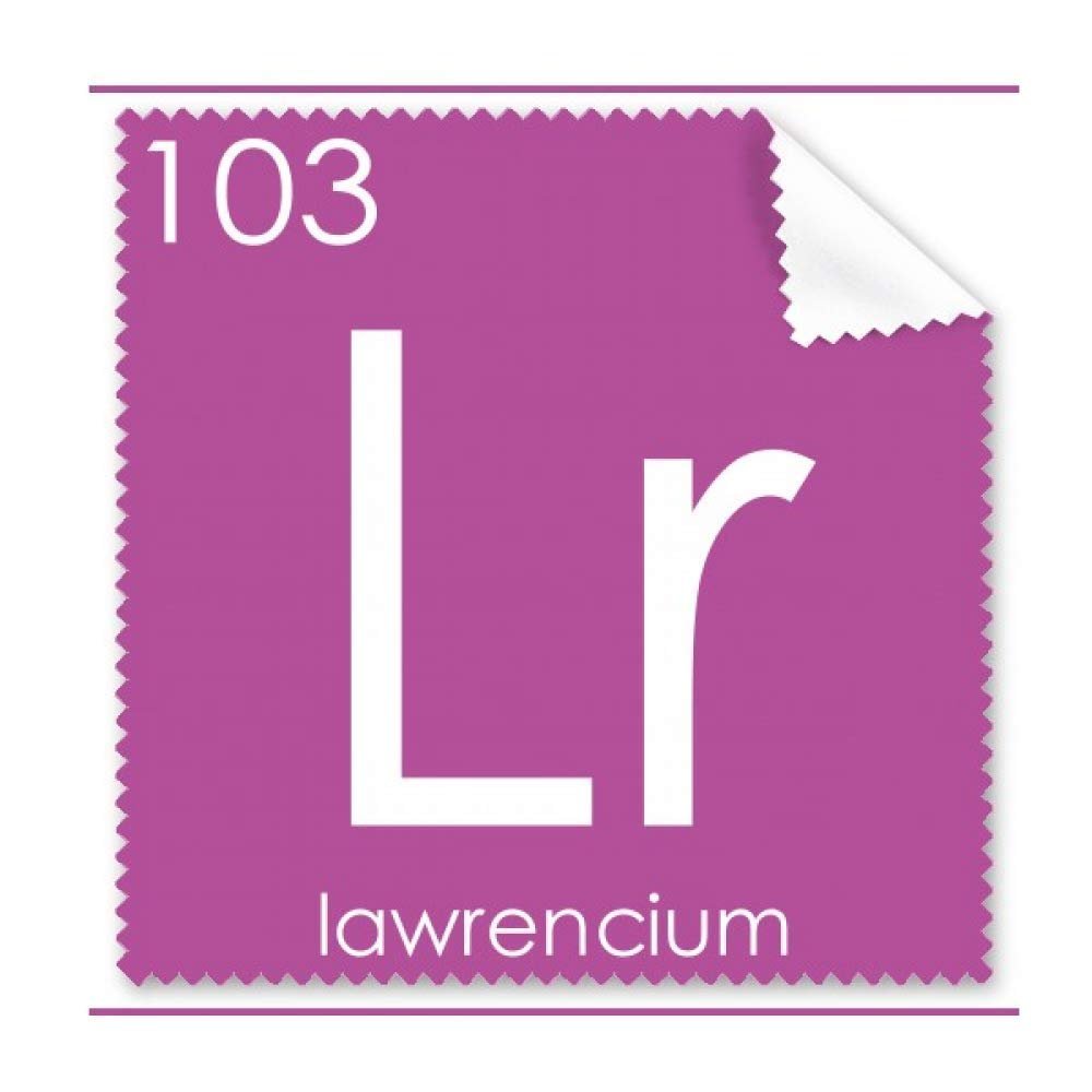 Chemistry Elements Period Table Actinide Lawrencium Lr Cleaning Cloth Phone Screen Glasses Cleaner 5pcs