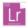 Chemistry Elements Period Table Actinide Lawrencium Lr Cleaning Cloth Phone Screen Glasses Cleaner 5pcs view 1