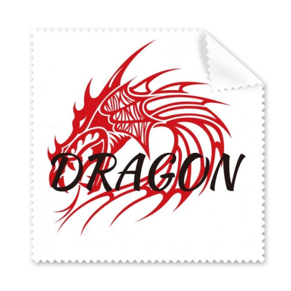Eastern Western Wings Mythical Animal Dragon Cleaning Cloth Phone Screen Glasses Cleaner 5pcs