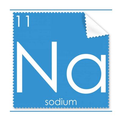 Chemistry Elements Period Table Alkali Metal Sodium Na Cleaning Cloth Phone Screen Glasses Cleaner 5pcs